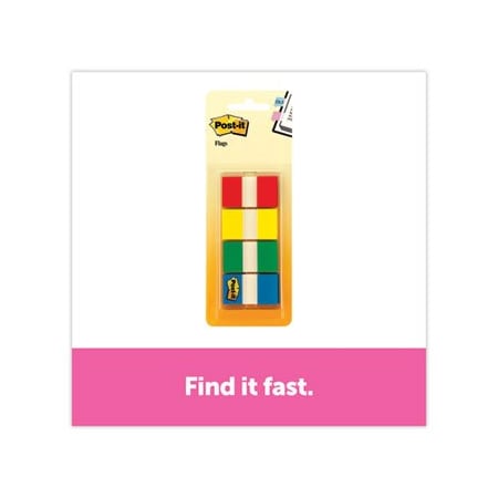 3M Post-It, Page Flags In Portable Dispenser, Assorted Primary, 160 Flags/Dispenser 680RYGB2